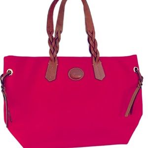 Dooney hot pink tote!!